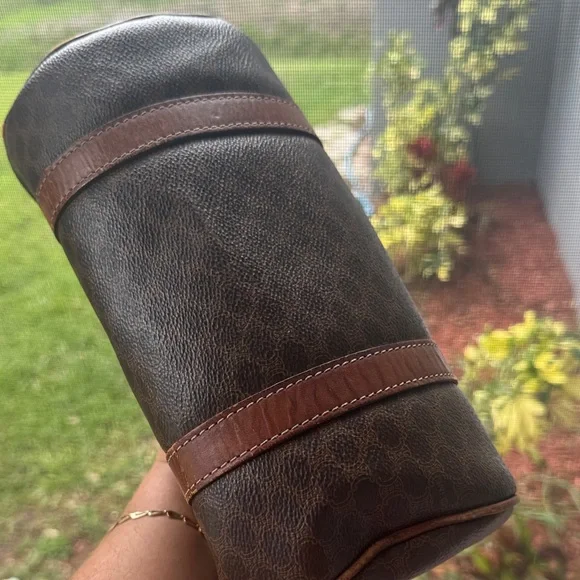 vintage Celine Macadam barrel bag w/ inside stain - Picture 10 of 12